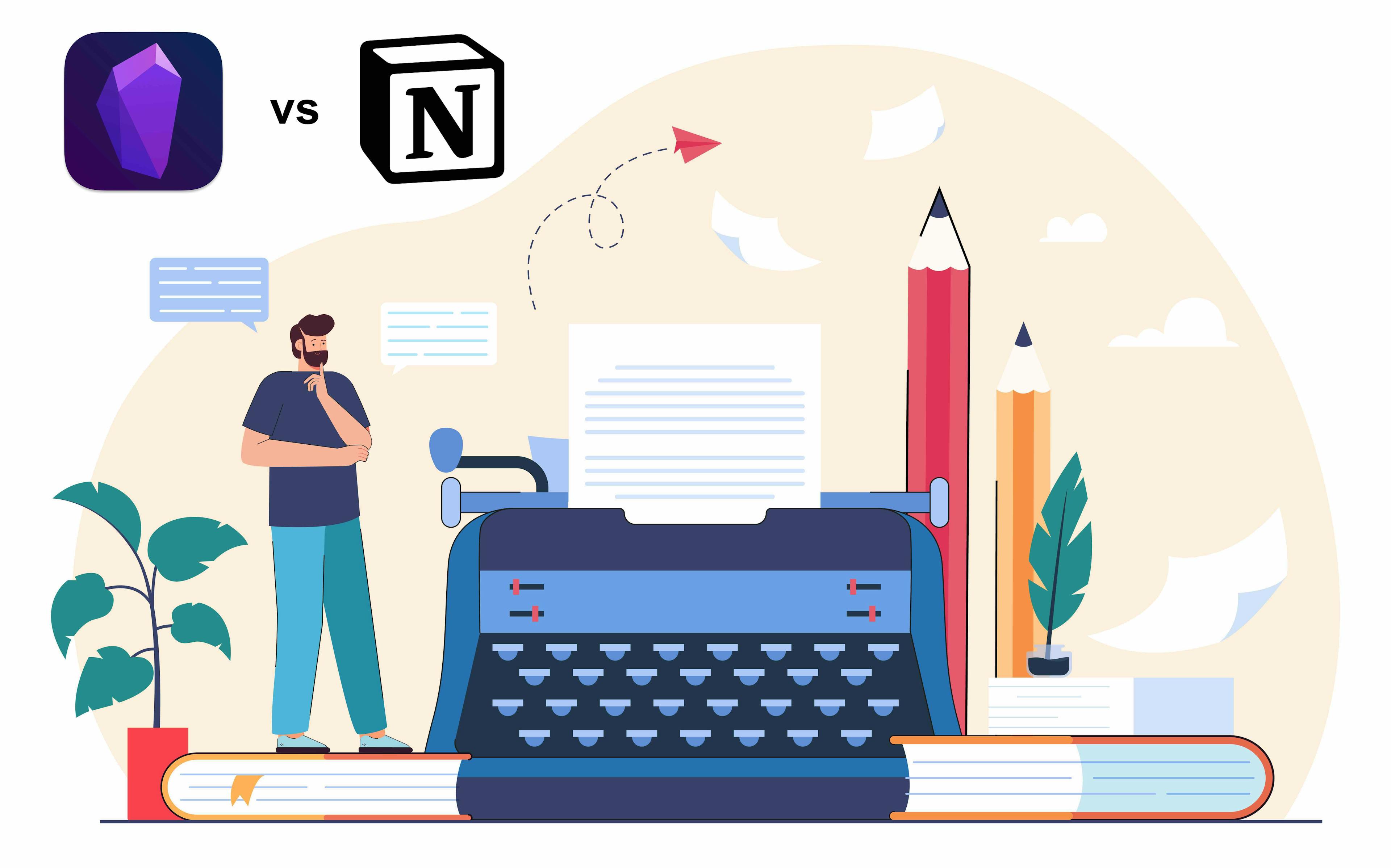 Cover photo for Notion vs Obsidian: Which Note-Taking Tool is Right for You?